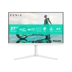 Philips Evnia 27M2N3201A - 27-inch FHD IPS Gaming Monitor, 180Hz, 1ms GTG, HDR10, White