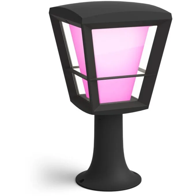 Philips Hue Econic LED Bollard Light - Black - Zigbee Outdoor Smart Lighting — image 1
