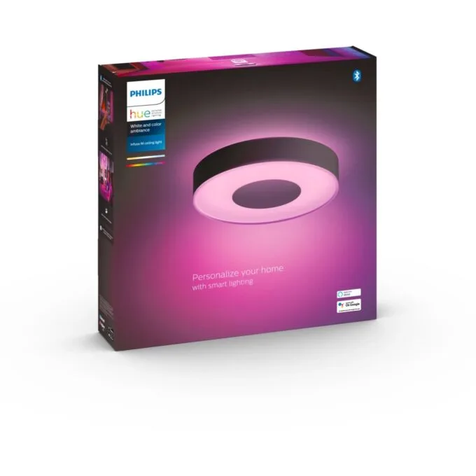 Philips Hue White & Color Ambiance Infuse Ceiling Light M Black - RGB, 2400lm, Zigbee, Dimmable — image 3