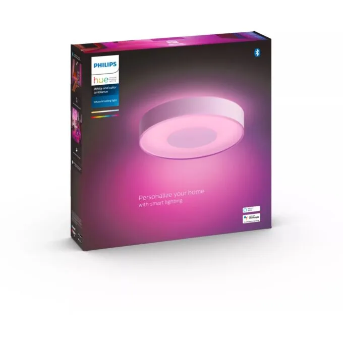 Philips Hue White & Color Ambiance Infuse Ceiling Light M White RGB, Dimmable, 2400 lm — image 3