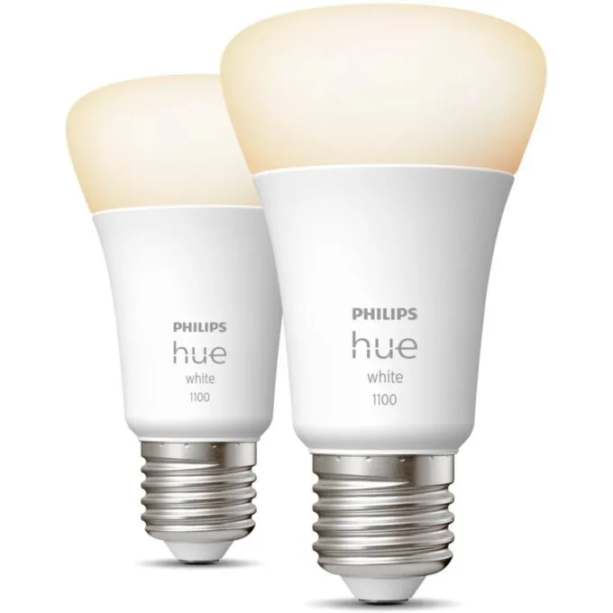 Philips Hue White E27 Doppelpack 2x1050lm 75W - E27 base, Dimmable, Zigbee — image 1