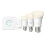 Philips Hue White E27 Starter Set - 3x1050lm, 2700K, Dimmable, Zigbee
