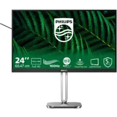 Philips Monitor - 24B2G5200 - 60.5 cm (23.8") 16:9 HDMI+DP+USB Dark Grey