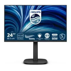 Philips Monitor - 24B2U3301D - 24 inch Full HD, 120 Hz, 1x HDMI 1.4, 1x DP 1.4, Black