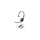 Poly Blackwire 3210 Monaural USB-C Headset + USB-C/A Adapter
