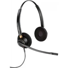 Poly EncorePro 520 Binaural Headset - 89434-02 - Wired Quick Disconnect, Black, Supra-aural, Boom Mic