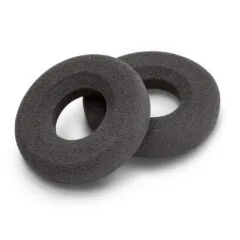 Poly Foam Ear Cushions - Blackwire C310/C320 - Replacement On-Ear Cushions, Black, 2-Pack