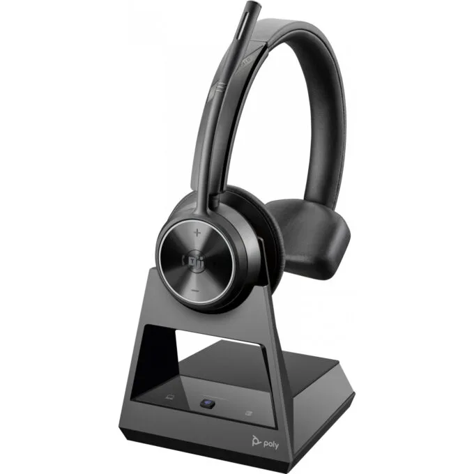 Poly Savi 7310-M DECT Wireless Headset - Monaural USB-A (Teams Certified), Black, Office/Call Center — image 1