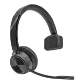 Poly Savi 7310 UC - Monaural DECT Wireless Headset - Black, Headband, 13h Talk Time