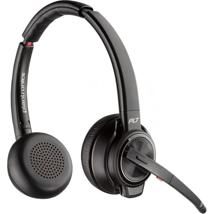 Poly Savi 8220 UC - DECT 1880-1900 MHz USB-A Wireless Binaural Headset - Black — image 2
