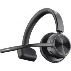 Poly Voyager 4310 UC Mono - Bluetooth 5.2 & USB‑A Dongle, Mono Over‑Ear Headset, Black