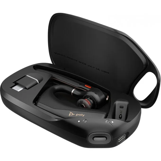Poly Voyager Legend 50-M - Monaural Bluetooth Business Headset, Black, USB-C Receiver — image 4