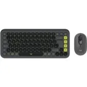 POP ICON COMBO MOUSE AND KB - Graphite Bluetooth Mini Keyboard with Scissor Switch, German QWERTZ, Mouse Included