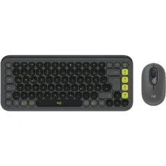 POP ICON COMBO MOUSE AND KB - Graphite Bluetooth Mini Keyboard with Scissor Switch, German QWERTZ, Mouse Included