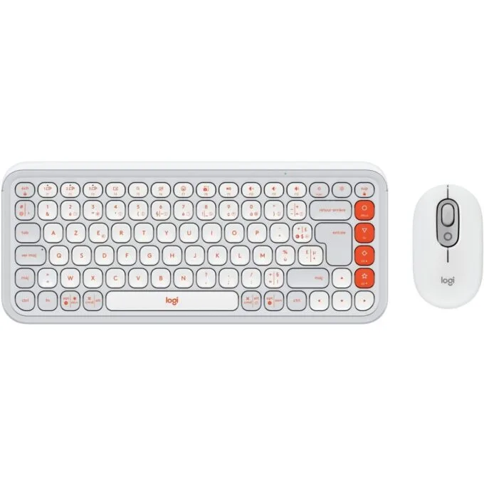 POP ICON COMBO MOUSE AND KB - White — image 1
