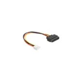 Power adapter cable SATA 15 pin male to 1x floppy 4 pin female