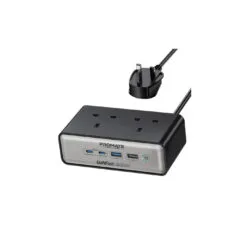 POWERBRIX2-GaN65 65W POWER DELIVERY GaNFastTM CHARGING STATION with 3250W DUAL AC SOCKET, PROMATE