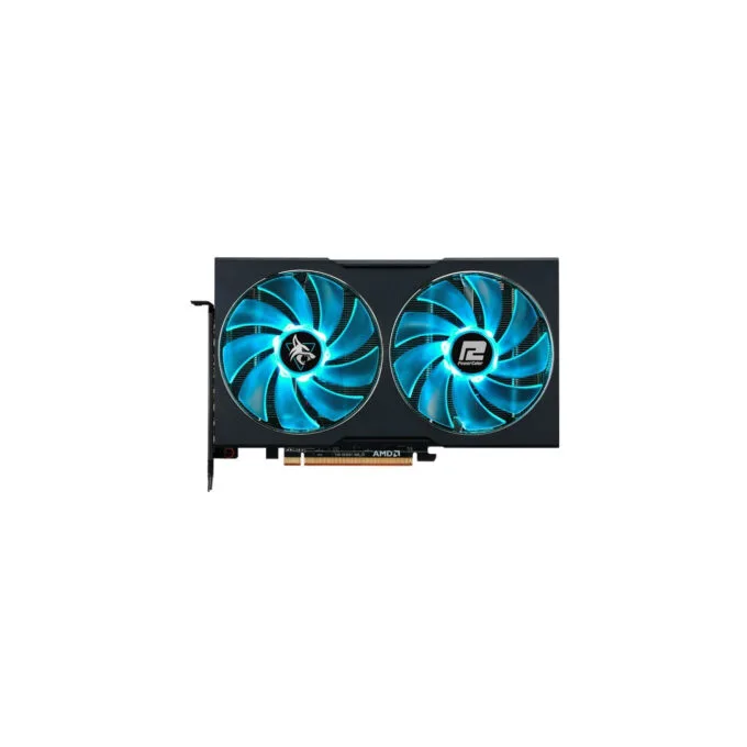 PowerColor Hellhound RX 7600 8G-L/OC - White/Black, 8GB GDDR6, 128-bit, Boost 2695 MHz, PCIe 4.0, Dual-Fan LED — image 1
