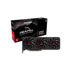 PowerColor Radeon Reaper RX 9070 XT - Black, 16GB GDDR6, 2970MHz Boost, PCIe 5.0 x16
