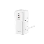 POWERTOWER-70W 70W MULTI-PORT CHARGING STATION with QUAD AC SOCKETS