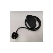 PQ-112 2WAY UK POWER SOCKET WITH 1,5m CORD W UK PLUG GR KABEL