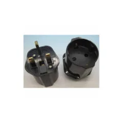 PR-338 (10pcs) SCHUKO ADAPTOR to UK 2PIN TO 3PIN GR KABEL
