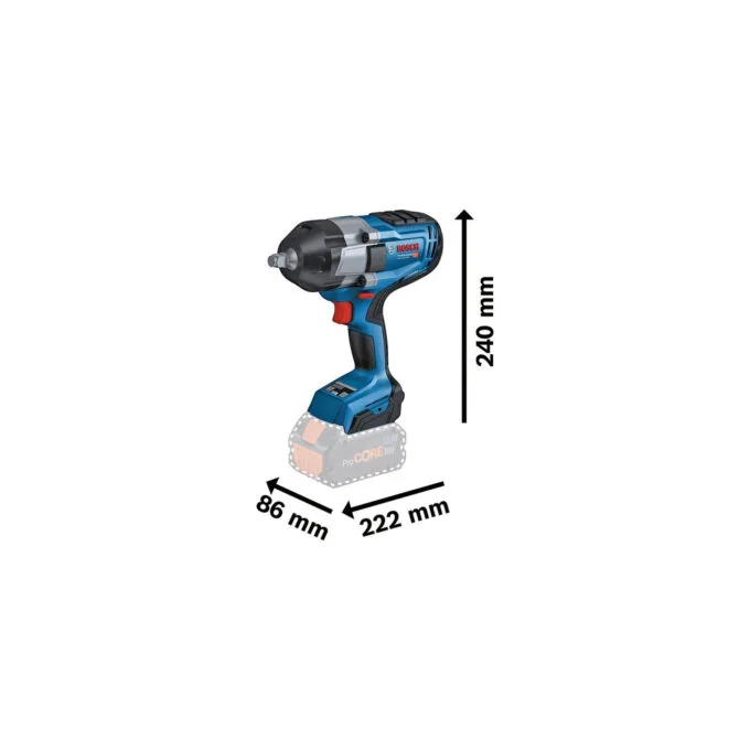 PRO cordless impact wrench BITURBO GDS 18V-1000 Professional, 18Volt — image 3