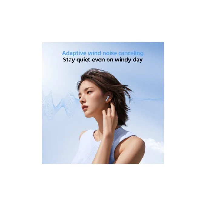 QCY AilyBuds E20 Clear Blue - E20 - Hybrid ANC TWS Earbuds, 6 mics, 13mm driver, IPX4, BT5.4, 35h — image 8