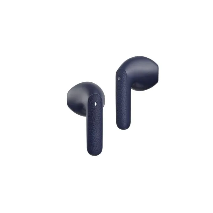 QCY Air Blue Semi-Ear TWS Earbuds, quad Mic ENC multi-point connection, leather grain case - T41 - Blue — image 5
