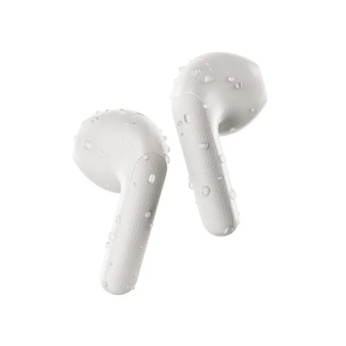 QCY Air White Semi-Ear TWS Earbuds - Quad Mic ENC, Multi-Point, Leather Case — image 6