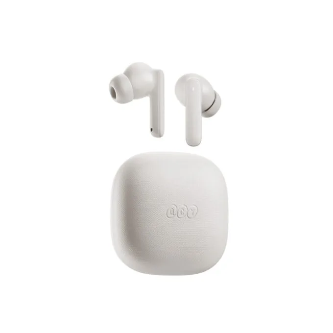 QCY Buds White - QT43 - TWS Earbuds, 10mm Drivers, 35h Total Playtime, Wind Noise Reduction — image 3