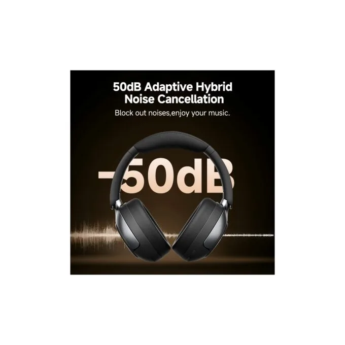 QCY H3 PRO Headset - H3 PRO - Over-Ear Wireless ANC BT Hi-Res 40mm, White — image 2