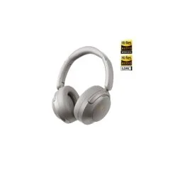 QCY Headphones Grey - H3S - Type-C & Bluetooth 6.0 ANC iOS Android Call Noise Cancelling Headset 102h