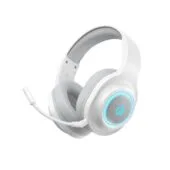 QCY Heroad V200 Wireless Quad White RGB Gaming Headset - 2.4GHz/BT6.0 PS5/PC