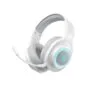 QCY Heroad V200 Wireless Quad White RGB Gaming Headset - 2.4GHz/BT6.0 PS5/PC