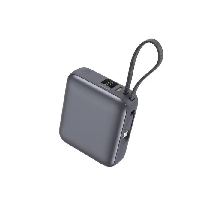 QCY PB10C Grey 10000mAh 35W PD fast charge power bank - PB10C - Grey, 10000mAh, 35W PD, Digital Display, Fireproof ABS+PC — image 2