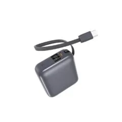QCY PB10C Grey 10000mAh 35W PD fast charge power bank - PB10C - Grey, 10000mAh, 35W PD, Digital Display, Fireproof ABS+PC