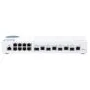 QNAP 12-Port 10GbE Managed Switch with 4x 10GbE SFP+ RJ45 Combo Ports & 8x 1GbE RJ45 Ports QSW-M408-4C