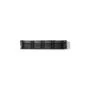 QNAP TL-R1200C-RP 12-bay 2U rackmount USB-C 3.1 Gen2 10Gbps JBOD expansion unit - TL-R1200C-RP - Black/Gray