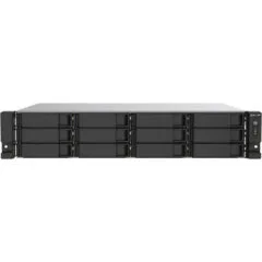 QNAP TS-1273AU-RP-8G - 12-Bay 2U Rack NAS, AMD Ryzen V1500B 2.2GHz, 8GB DDR4, Aluminium/Black