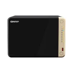 QNAP TS-664-8G NAS Server - 6-Bay, Intel Celeron N5095 2.0/2.9GHz, 8GB DDR4, 2x M.2, 2x2.5GbE, HDMI 2.1, Black/Bronze