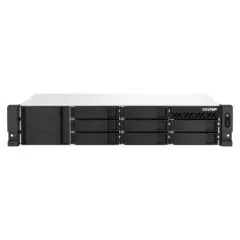QNAP TS-873AEU-4G - 8-Bay 2U Rack NAS, AMD V1500B 2.2GHz, 4GB DDR4 ECC, 2x10GbE, M.2 Support, Black