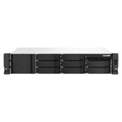 QNAP TS-873AeU-RP - 8-Bay 2U Short-Depth NAS, AMD Ryzen V1500B 2.2GHz Quad-Core, Dual 2.5GbE, 2x M.2 NVMe, Redundant PSU