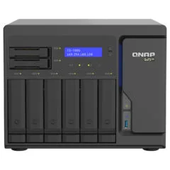 QNAP TS-h886-D1602-8G-BRO 8-Bay QuTS hero NAS Intel Xeon D1602 built-in 2 M.2 NVMe Gen3 port SATA 8GB RAM + 5 Year Wa...