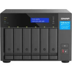 QNAP TVS-h674T - i5-12400 32GB DDR4 NAS Tower - 6-Bay, Black, Intel i5 2.5–4.4GHz, 2x2.5GbE, 2x M.2