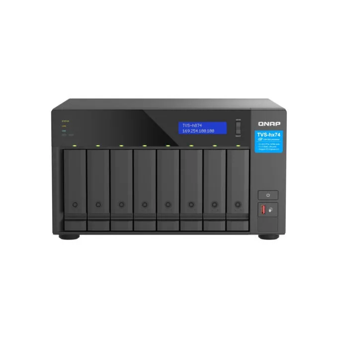 QNAP TVS-H874X-I9-64G - 8-bay QuTS hero NAS, Intel Core i9-12900, 64GB DDR4, Black — image 2