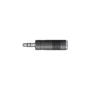 QTX 6.3mm Female Mono to 3.5mm Male Stereo Adaptor - 759.185UK - 6.3mm Female Mono to 3.5mm Male Stereo Adaptor