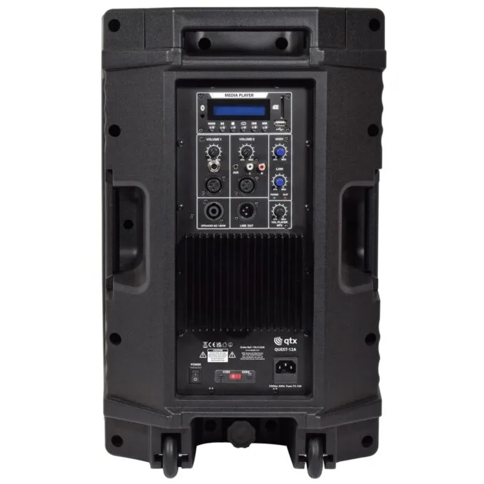 QTX Active Speaker - QUEST-12A - 12'' BT USB FM 720W 178.512UK — image 3
