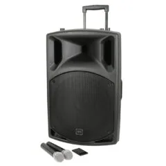 QTX Portable PA - QX15PA-Plus - Portable PA 15'' BT USB UHF Mic 178.857UK