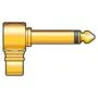 QTX RCA Female to 6.3mm Mono Male - 757.025UK - Right Angle Adaptor